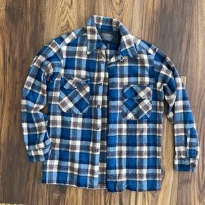 Vintage Pendleton wool plaid button down. Size XS